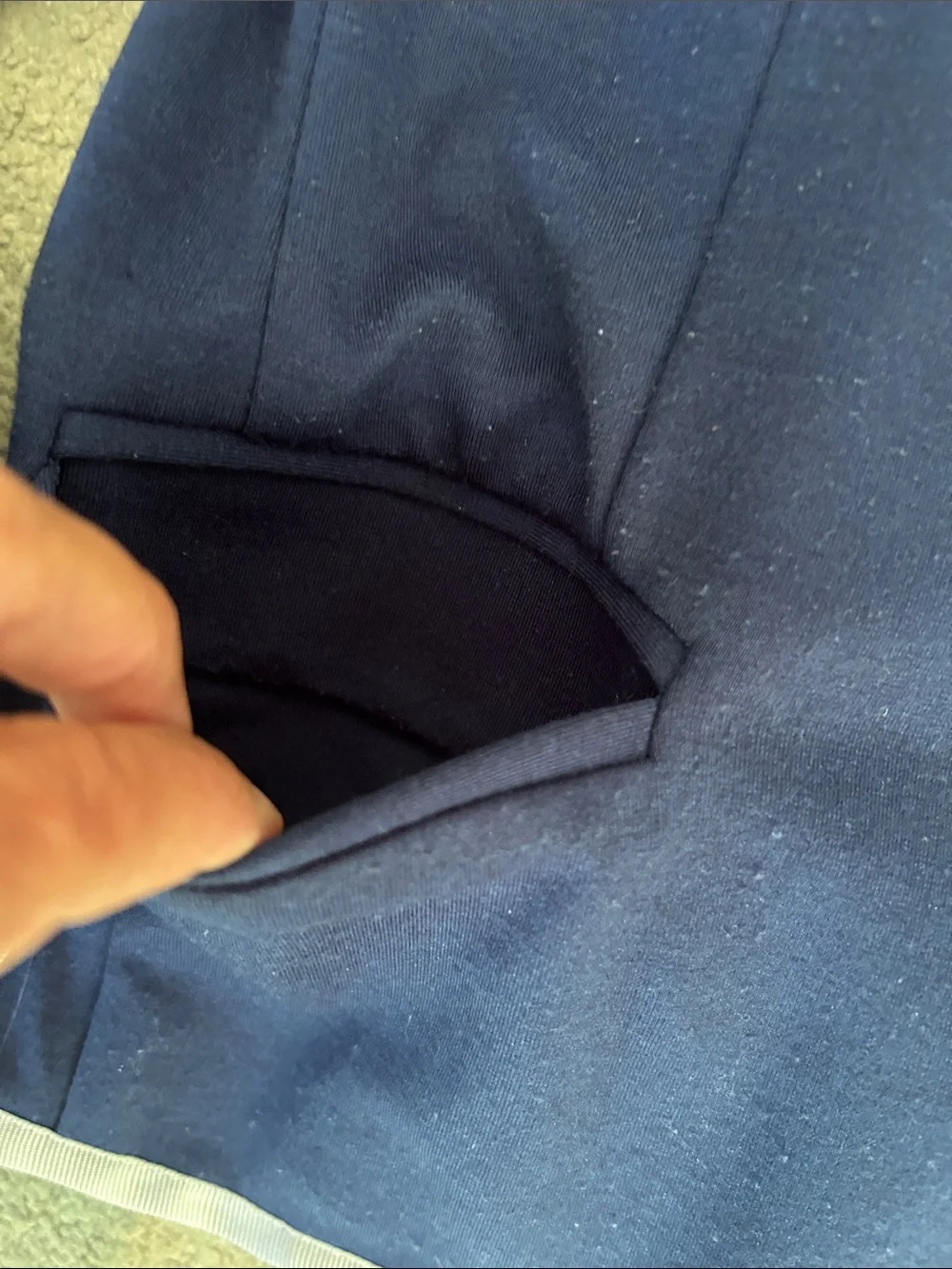 Tommy Hilfiger Navy Blazer with White Trim Piping